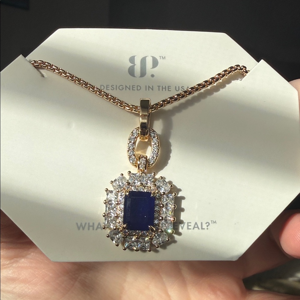 BP OG Necklace Gold/twilight Sapphire